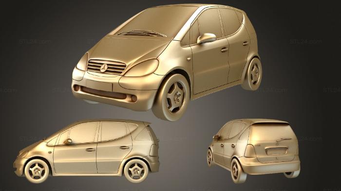 Автомобили и транспорт (Мерседес а класса, CARS_2431) 3D модель для ЧПУ станка